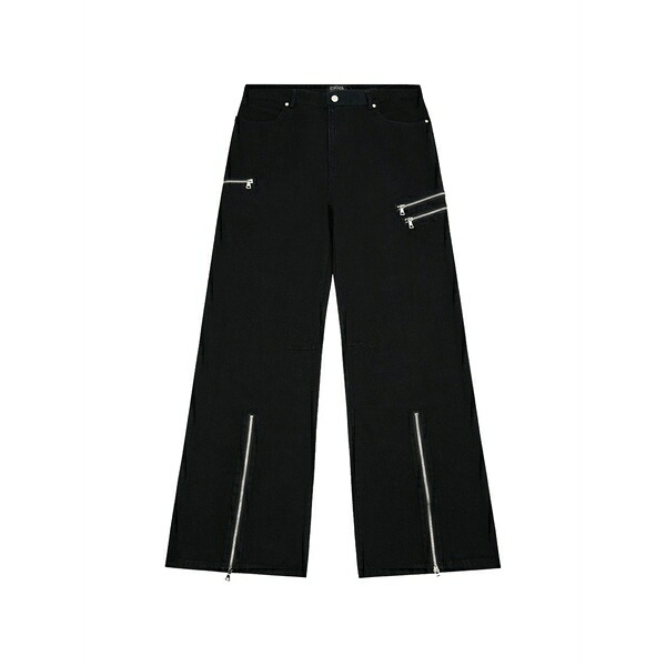 アールティーエー メンズ ジーンズズボン下 ボトムス X ddg rio zip-detail jeans Black