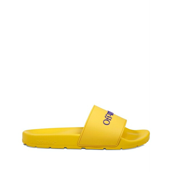 象牙色 メンズ サンダル シューズ Logo-embellished slides Yellow