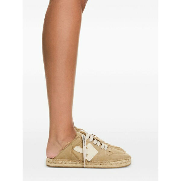 象牙色 レディース サンダル シューズ Arrow lace-up mule espadrilles Neutrals