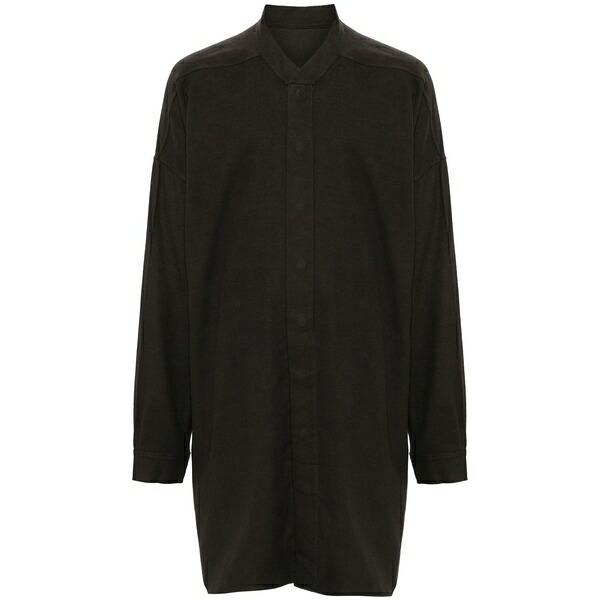 リックオウエンス メンズ シャツ トップス Snap collar faun shirt Grey｜asty