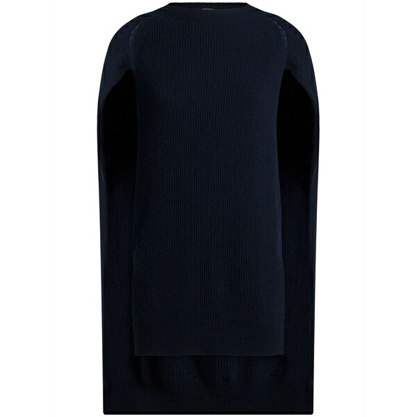 エトロ レディース ティーシャツ トップス Ribbed cashmere cape top Blue