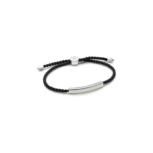 モニカヴィナダー メンズ ブレスレット・バングル・アンクレット 付属物 Linear cord bracelet Black