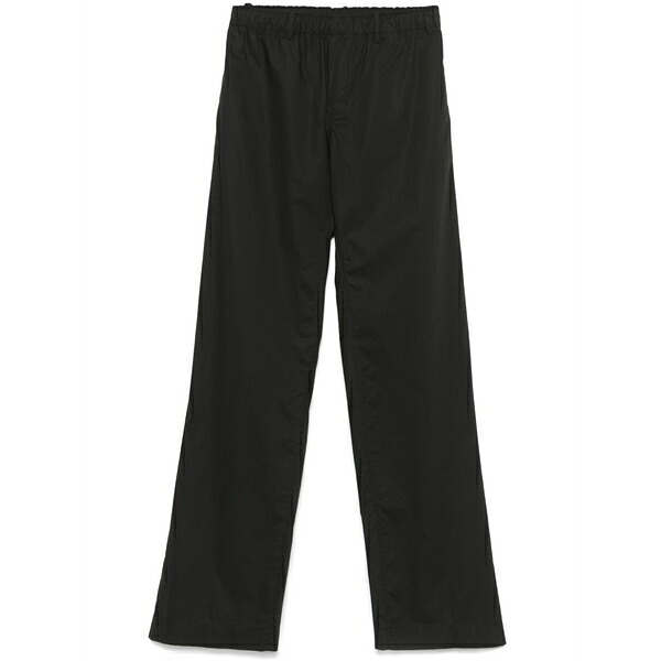 ヌメロ ヴェントゥーノ レディース 心地好いズボン下 ボトムス Cotton wide-leg trousers Black