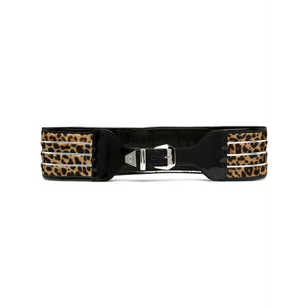 フィリップ飾り気のない レディース 三尺帯 付属物 Leopard-print waist belt Brown