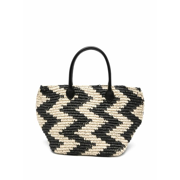 マレーラ レディース トートバッグ バッグ Balia zigzag tote bag Black｜asty