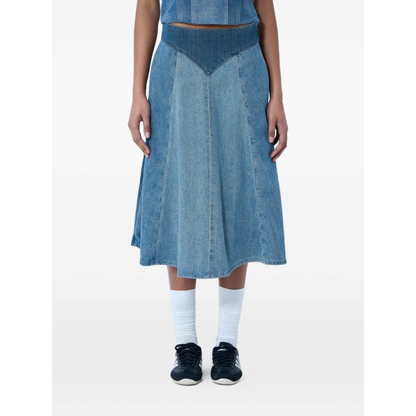 リーバイス レディース スカート ボトムス Roper panelled midi skirt Blue