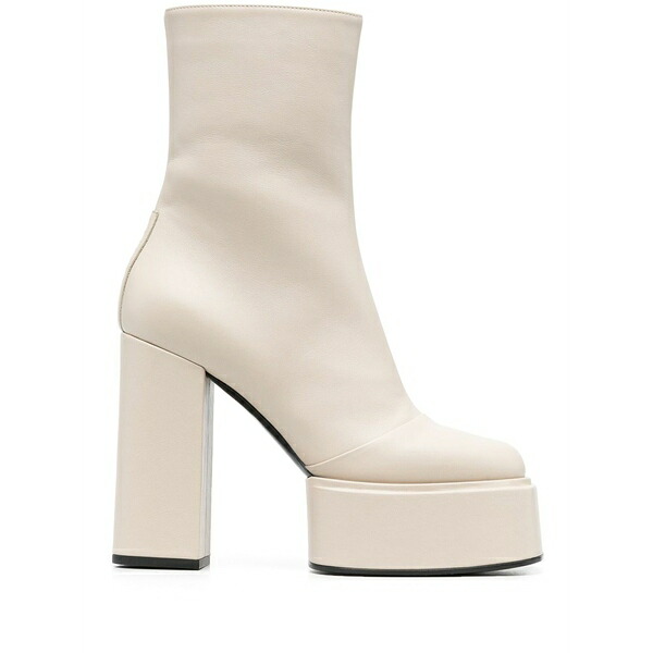 トロワジュイン レディース ブーツ シューズ Platform ankle boots Neutrals