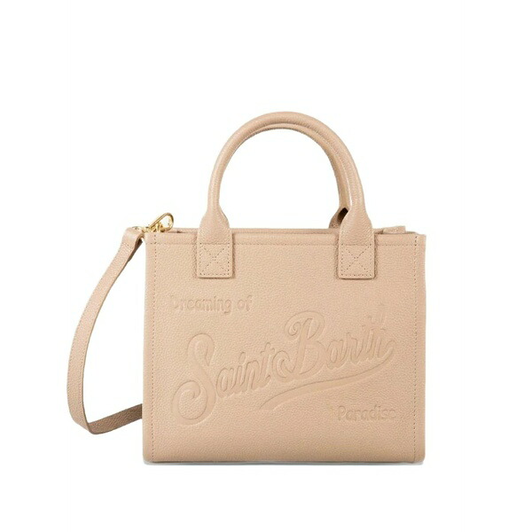 エムシーツーセイントバース レディース ショルダーバッグ 御徒面子 Medium vanity grained leather bag Neutrals