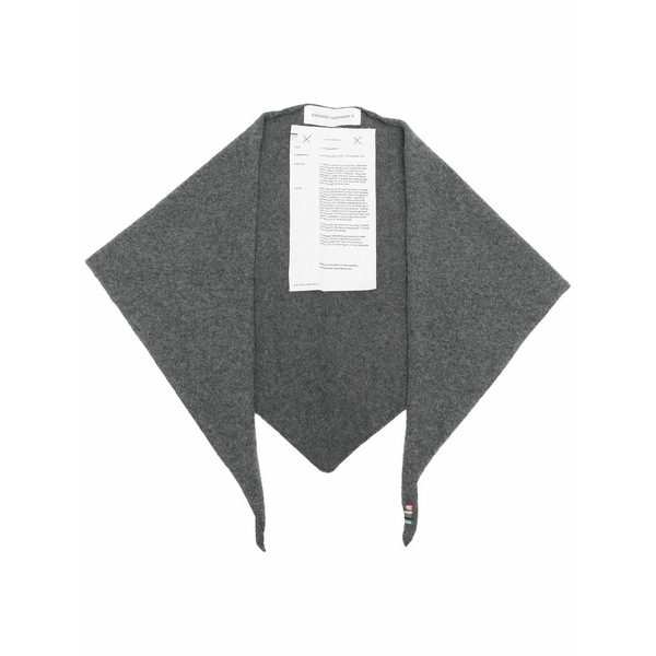 エクストリームカシミア レディース えり巻き・袈裟・えり巻き 付属品 Knitted cashmere-blend scarf Grey
