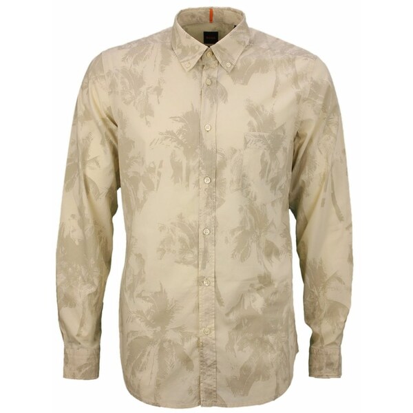 ボス メンズ シャツ トップス Patterned shirt Neutrals|asty