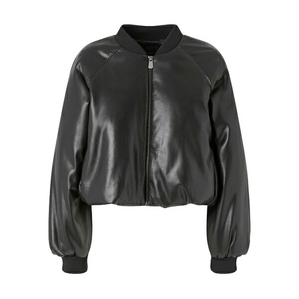 ピンコ レディース ジャケット＆ブルゾン アウター Raglan sleeve bomber jacket Black｜asty