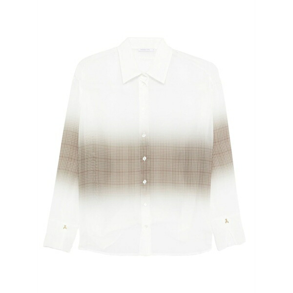 パトリツィア ペペ レディース プルオーバー トップス Ombre-print shirt Neutrals