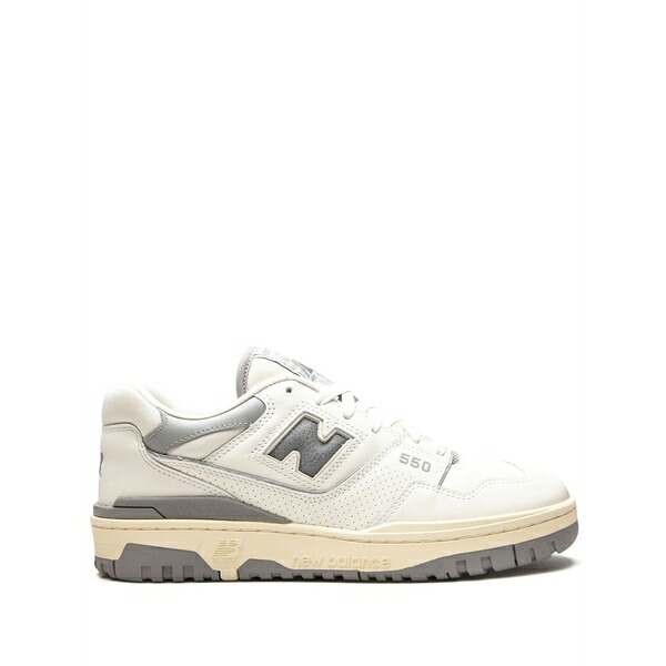 ニュー平衡にする メンズ スニーカー シューズ X aim?? leon dore 550 \"silver\"" sneakers White"