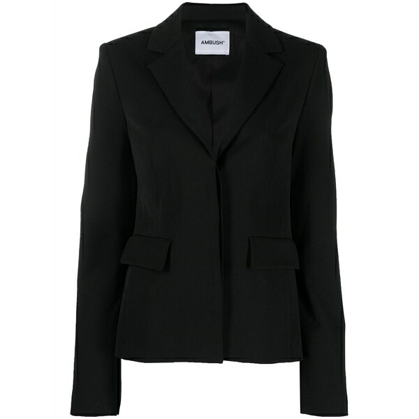 アンブッシュ レディース ジャケット&ブルゾン アウター Single-breasted blazer Black|asty