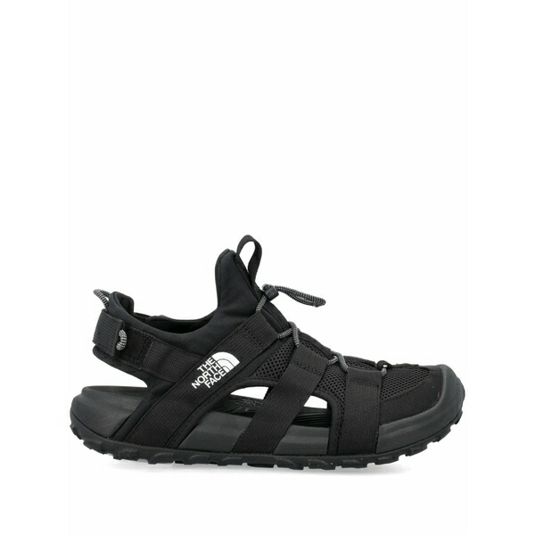 北の方人間の顔 メンズ サンダル シューズ Explore camp cut-out sandals  Black