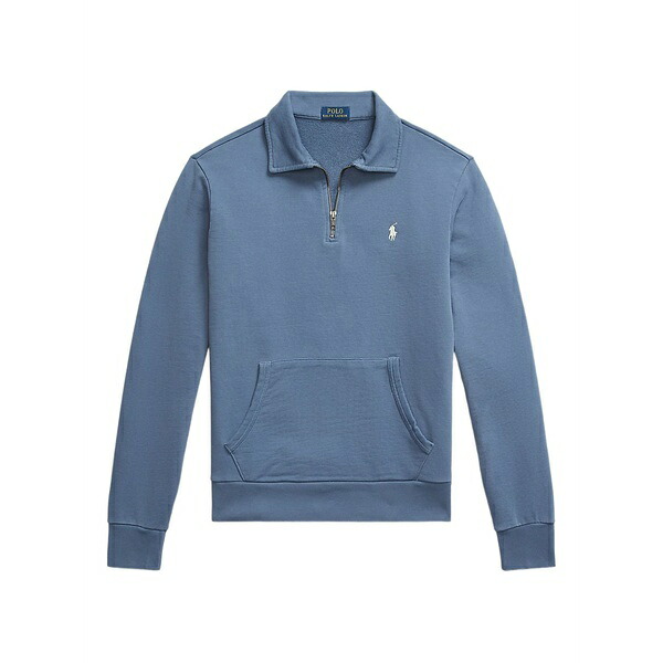 ラルフローレン メンズ パーカー・スウェットシャツ アウター Loopback fleece sweatshirt  Blue パーカー-メンズファッション