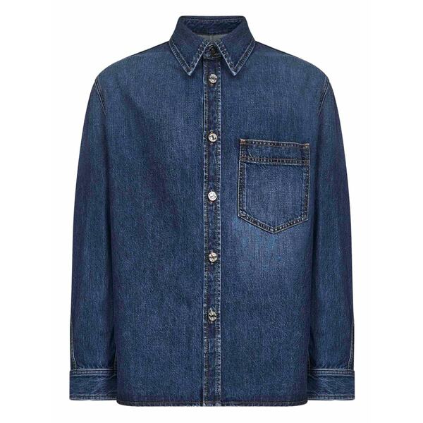 ジバンシー メンズ シャツ トップス Denim shirt Blue｜asty 99,440円