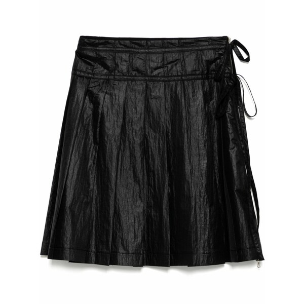 ファースト 古典派音楽 レディース スコート ボトムス Pleated zipper skirt Black