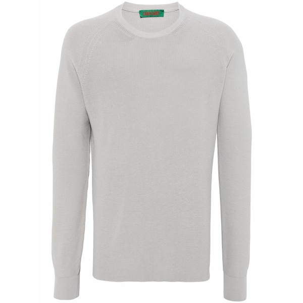 ケイシーケイシー メンズ ニット\u0026セーター アウター Rib-stitch crepe-cotton jumper Grey