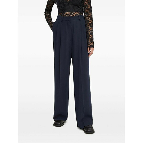 デイ・ビルゲール・エ・ミッケルセン レディース カジュアルパンツ ボトムス Pleated trousers Blue