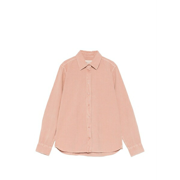 ガント レディース シャツ トップス Corduroy long-sleeve shirt Pink|asty