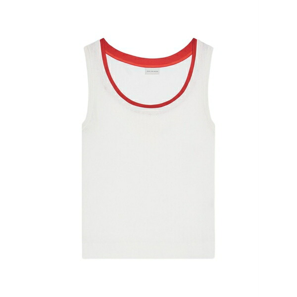 ドリス・ヴァン・ノッテン メンズ プルオーバー トップス Cotton tank top White