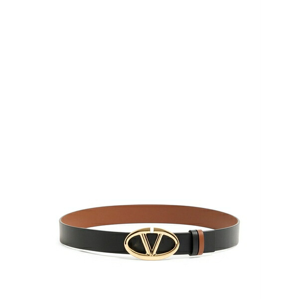 ヴァレンティノ ガラヴァーニ レディース 三尺帯 付属物 Vlogo the bold edition reversible calfskin belt, 30粍 Black