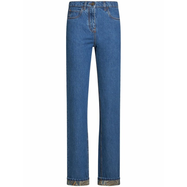 エトロ レディース デニムパンツ ボトムス Straight-leg jeans Blue｜asty