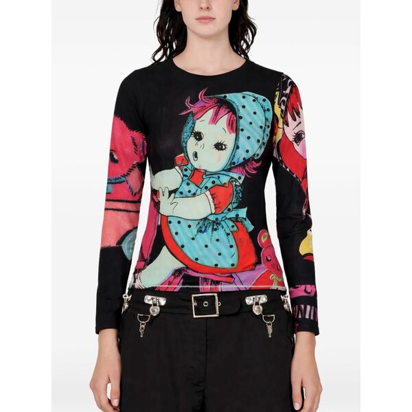 チョポヴァ ロウェナ レディース ティーシャツ トップス Long-sleeve t-shirt Black