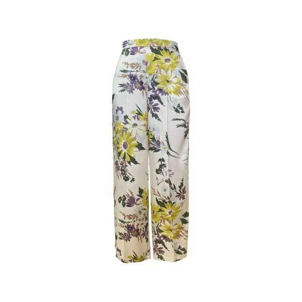 マレーラ レディース 心地よいズボン下 ボトムス Floral-pattern trousers Neutrals