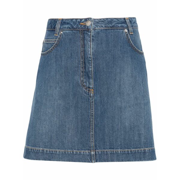 モスキーノ レディース スカート ボトムス A-line denim miniskirt Blue