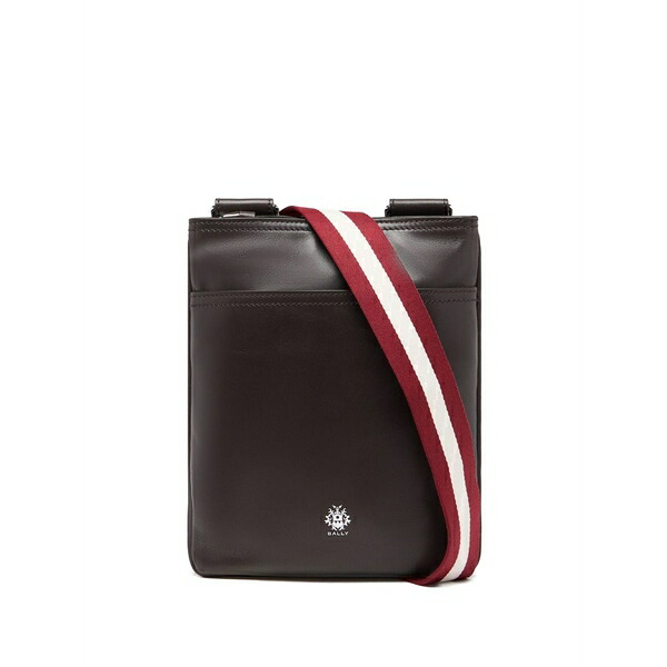 バリー メンズ ショルダーバッグ 御徒面子 Ray leather messenger bag Brown
