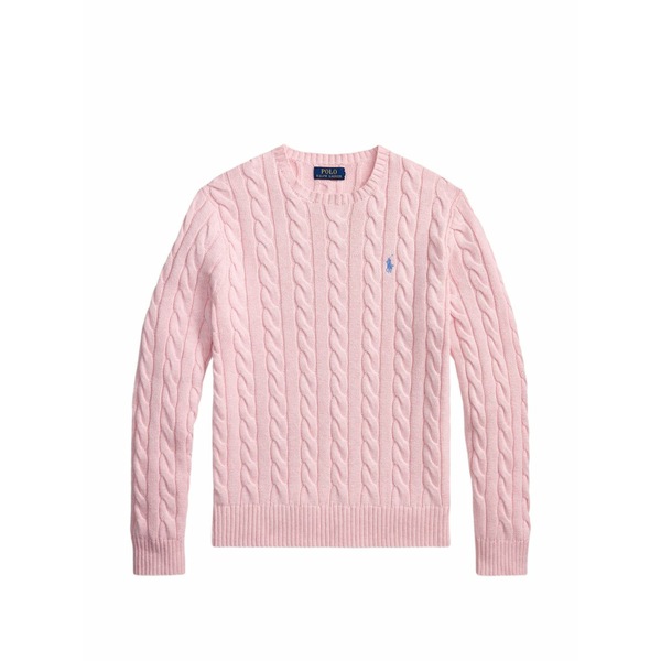 ラルフローレン メンズ ニット\u0026セーター アウター Cable-knit embroidered sweater Pink