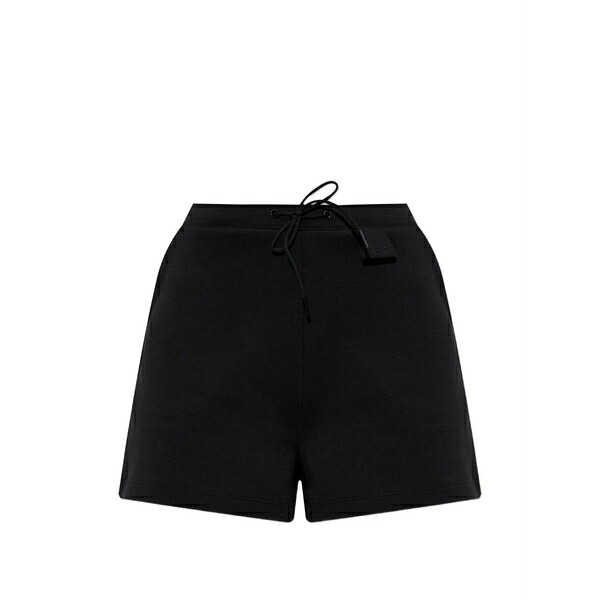 イロ レディース 心地好いズボン下 ボトムス Drawstring-waist shorts Black