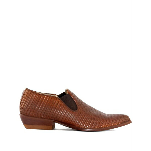 ソノラ レディース ブーツ シューズ 30粍 woven leather slip-on boots Brown