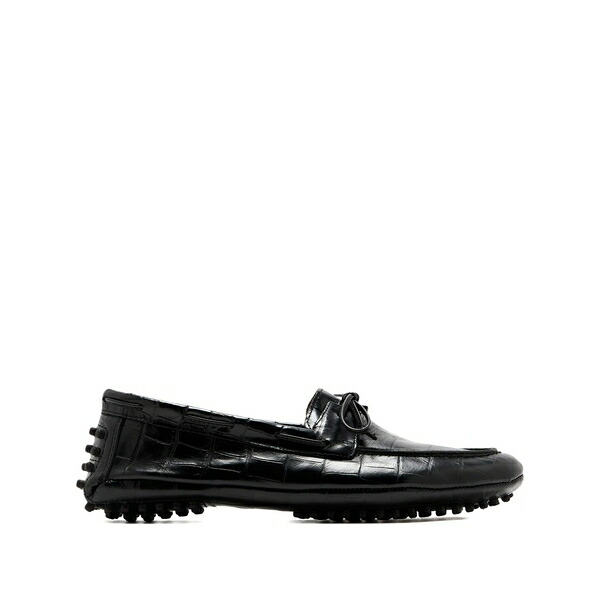 ル モンド ベリル レディース スリッポン・ローファー シューズ Driver embossed moccasins Black