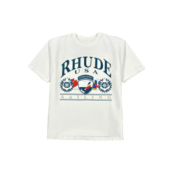 ルード メンズ プルオーバー トップス Rhude usa sailing icon tee \"\u0027white\u0027\"" Neutrals"