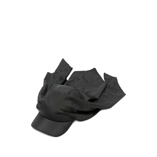 ジル・サンダー レディース 帽子 アクセサリー Draped hat Black|asty