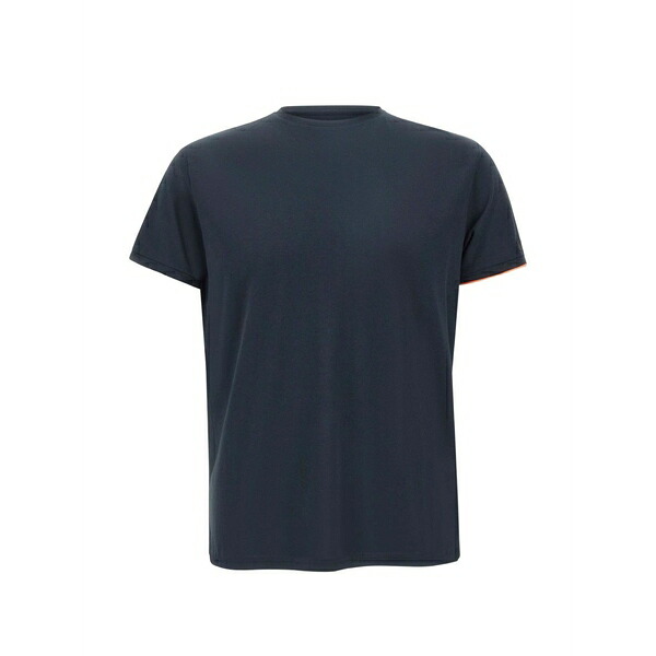 アールアールディ メンズ プルオーバー トップス Macro shirty crew-neck t-shirt Blue