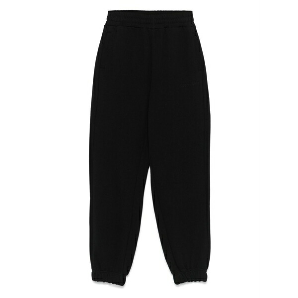 カルバンクライン レディース 心地好いズボン下 ボトムス Cotton tapered trousers Black