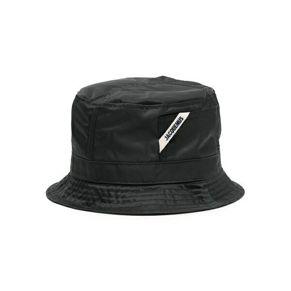ジャクエムス メンズ かぶり笠 付属品 The ovalie bucket hat Black