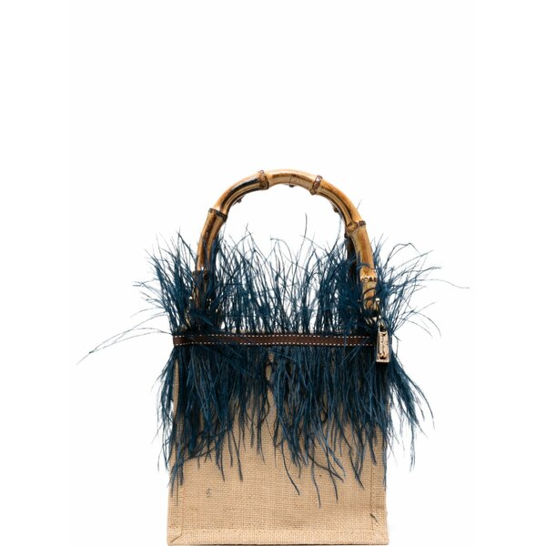 ラ ミラネーザ レディース トートバッグ バッグ Small violetta tote bag Neutrals｜asty