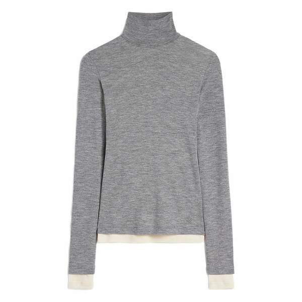 ジルサンダー レディース Tシャツ トップス Wool layered t-shirt Grey｜asty