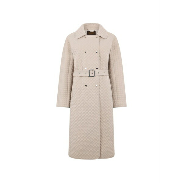 ムーレー レディース コート アウター Quilted belted trench coat Neutrals｜asty