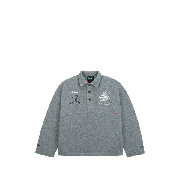 ナイキ メンズ スポーツシャツ トップス Acg x  cactus plant flea market long-sleeve polo shirt Grey