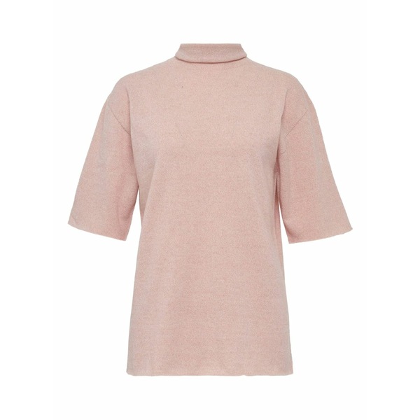 ジル・サンダー レディース ティーシャツ トップス Mock-neck cashmere t-shirt Pink