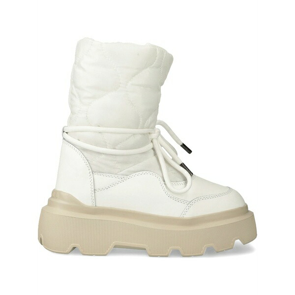 イヌイキー レディース ブーツ シューズ Leather boots White