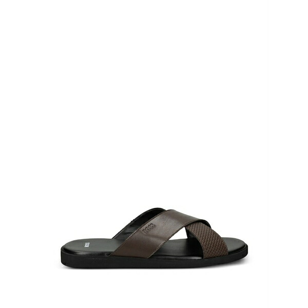 雇い主 メンズ サンダル シューズ Crossover sandals Brown