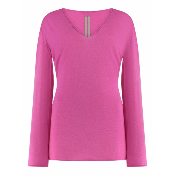 リックオウエンス レディース 編み物\u0026スウェーター アウター Virgin-wool sweater Pink