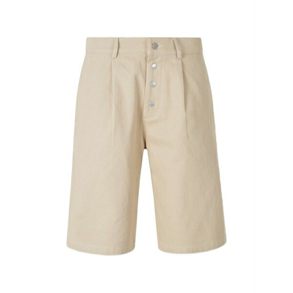 カレーナ メンズ カジュアルパンツ ボトムス Logo-patch shorts Neutrals｜asty